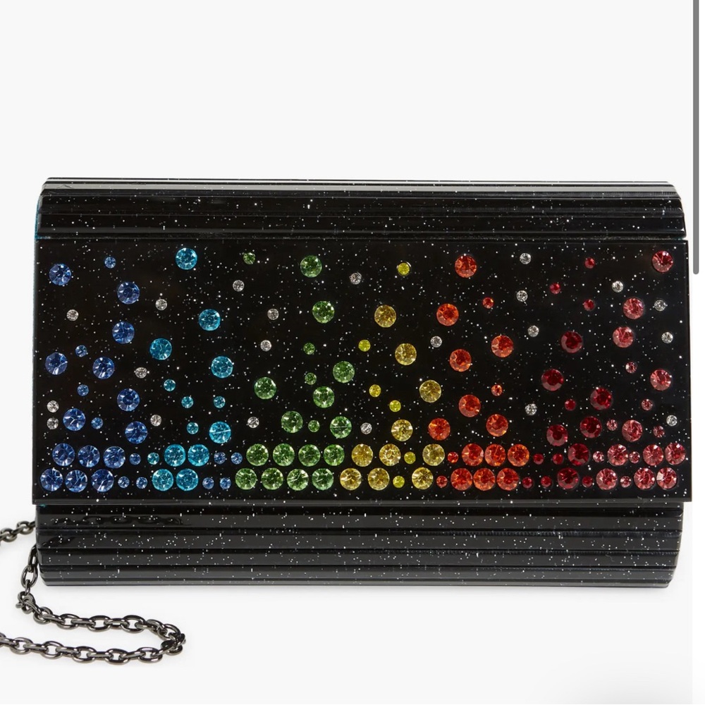 Kurt Geiger London Crystal Embellished Party Clutch NEW